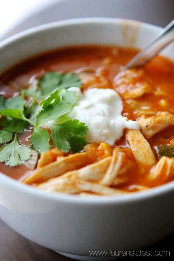 Easy Chicken Tortilla Soup Lauren s Latest