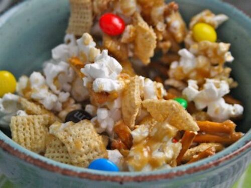 Easy Chex Mix Flavored Popcorn – Under the Median