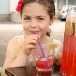 girl drinking cherry limeade