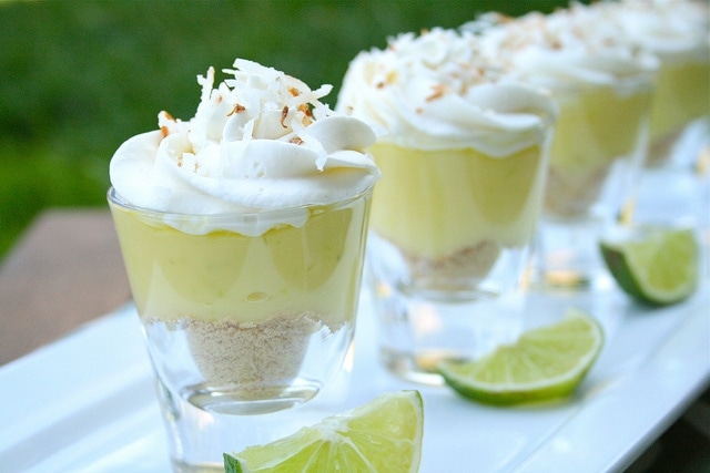 Coconut Lime Dessert Shots