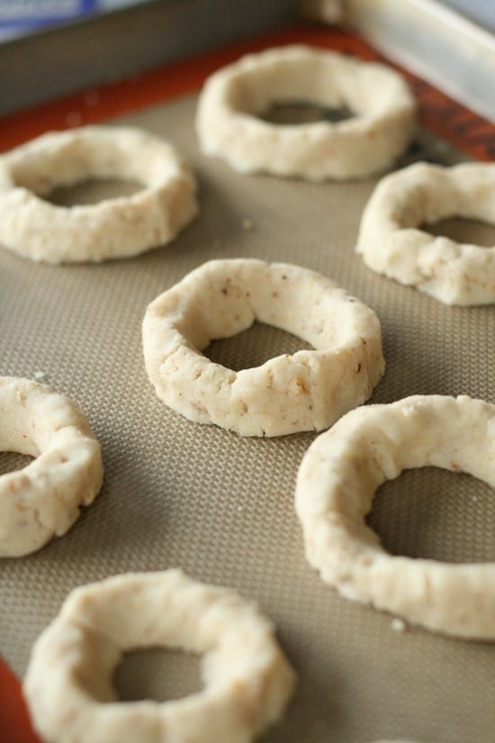cookie dough in rings