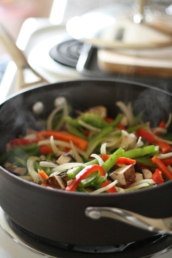 Cooking veggies