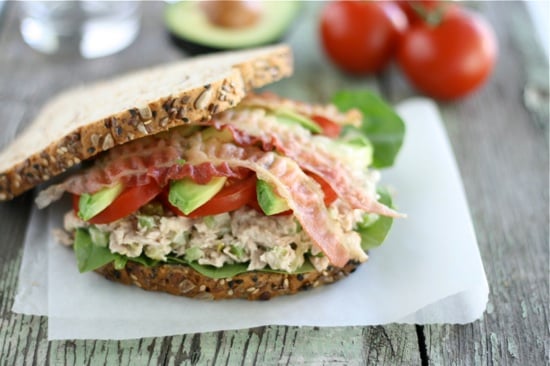 Tuna California Club Sandwich