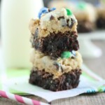 Oatmeal Chocolate Chip Cookie Dough Peanut Butter Brownies