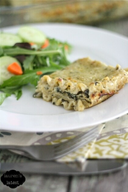 White Spinach & Artichoke Lasagna - Lauren's Latest