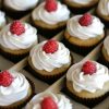 Vegan Cupcakes with raspberries