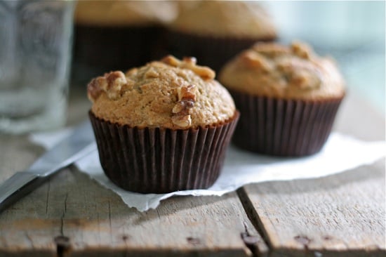 Whole Wheat Brown Butter Banana Muffins