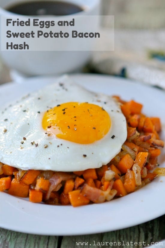 Fried Eggs & Sweet Potato Hash