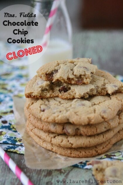 Mrs. Fields Chocolate Chip Cookie Recipe (Copycat) - Lauren's Latest