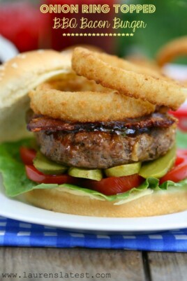 Onion Ring Burger - Lauren's Latest