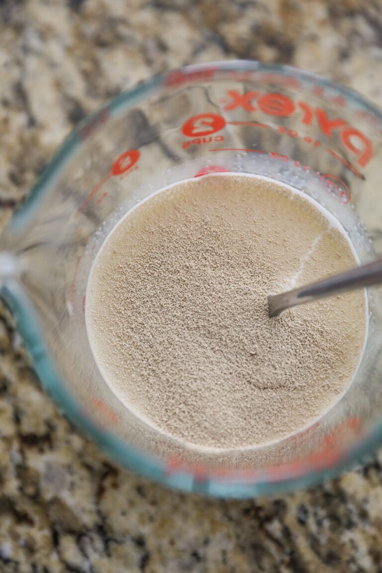 yeast in warm milk