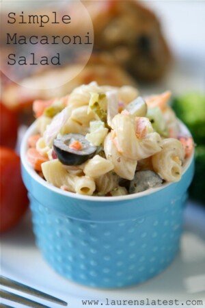 light and easy macaroni salad