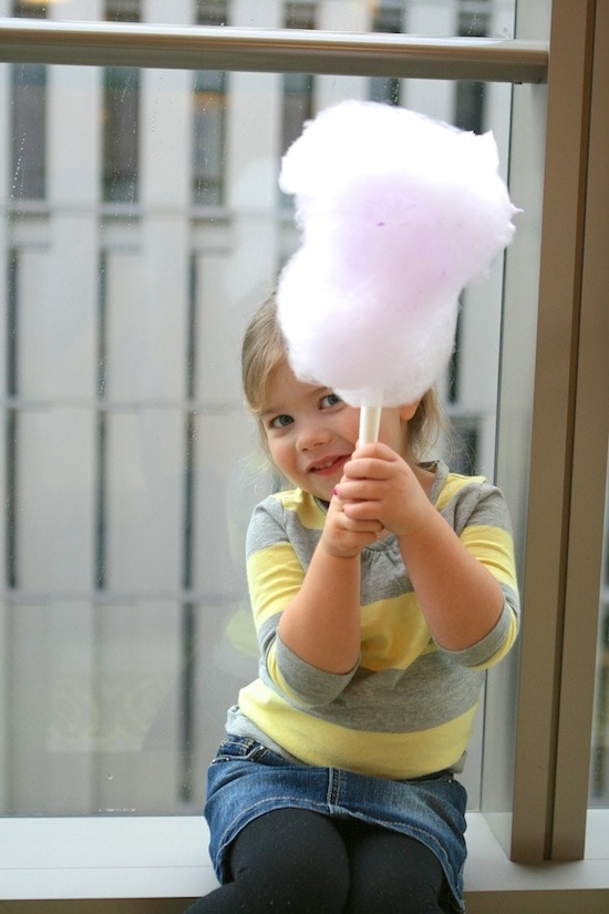 Brooke with cotton candy