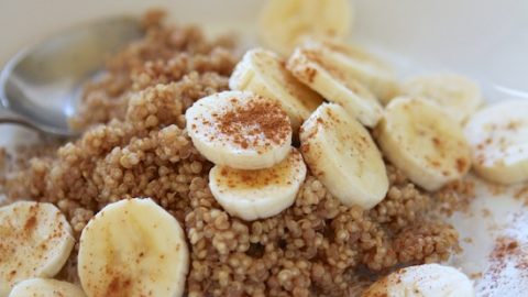 Microwave Cinnamon Maple Breakfast Quinoa