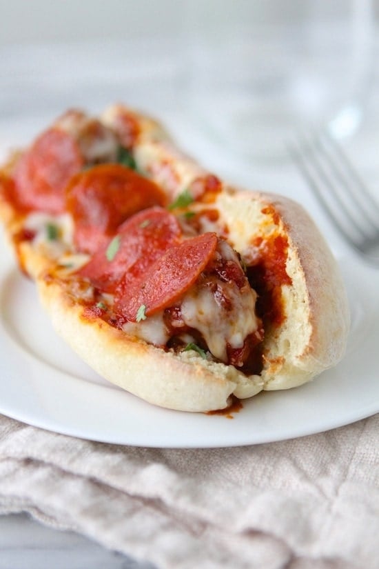  Pepperoni Pizza Meatball Hoagies 