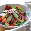 strawberry avocado kale salad