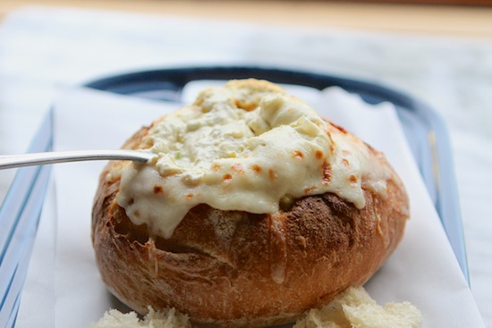 toasted bread bowl