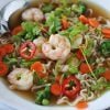 shrimp and veggie ramen