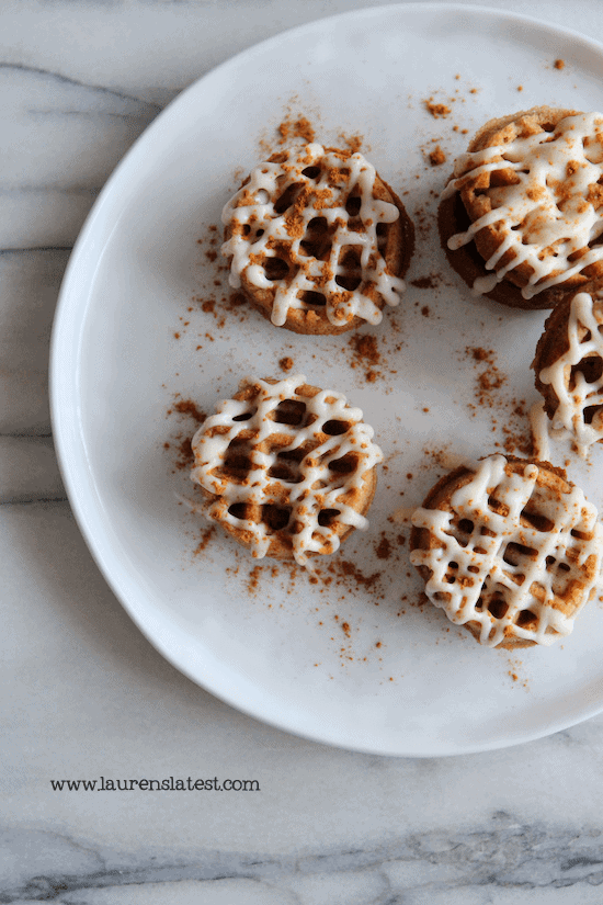 snickerdoodle waffle cookies