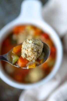 chicken meatball from soup