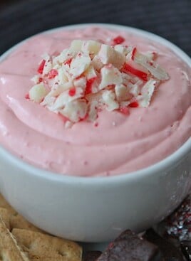 candy cane marshmallow dip