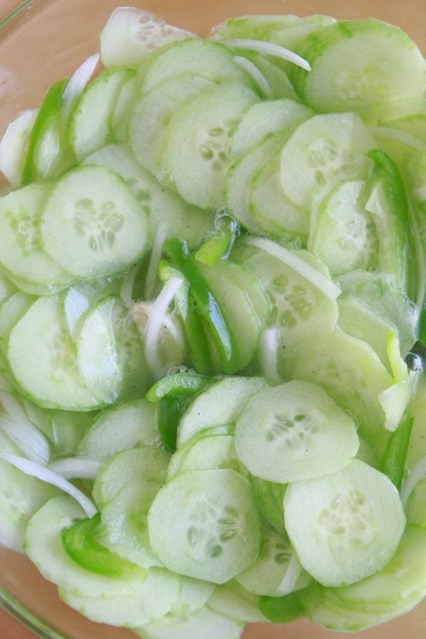 Grandma's Cucumber Salad | Lauren's Latest