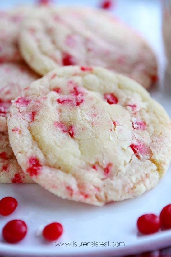 red hot crinkle cookies