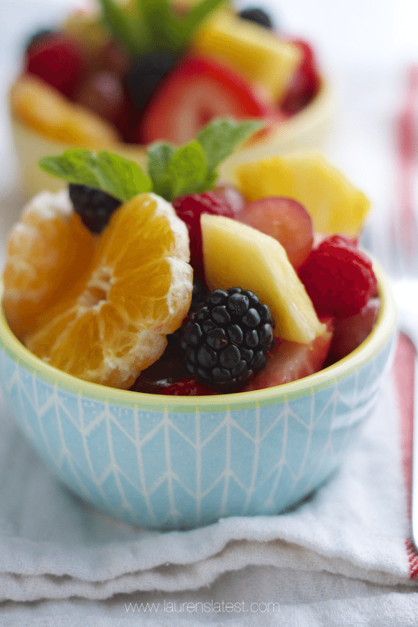 Fruit Salad in small bowl