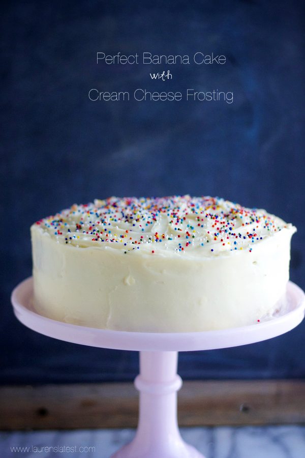 Banana Cake with Cream Cheese Frosting 
