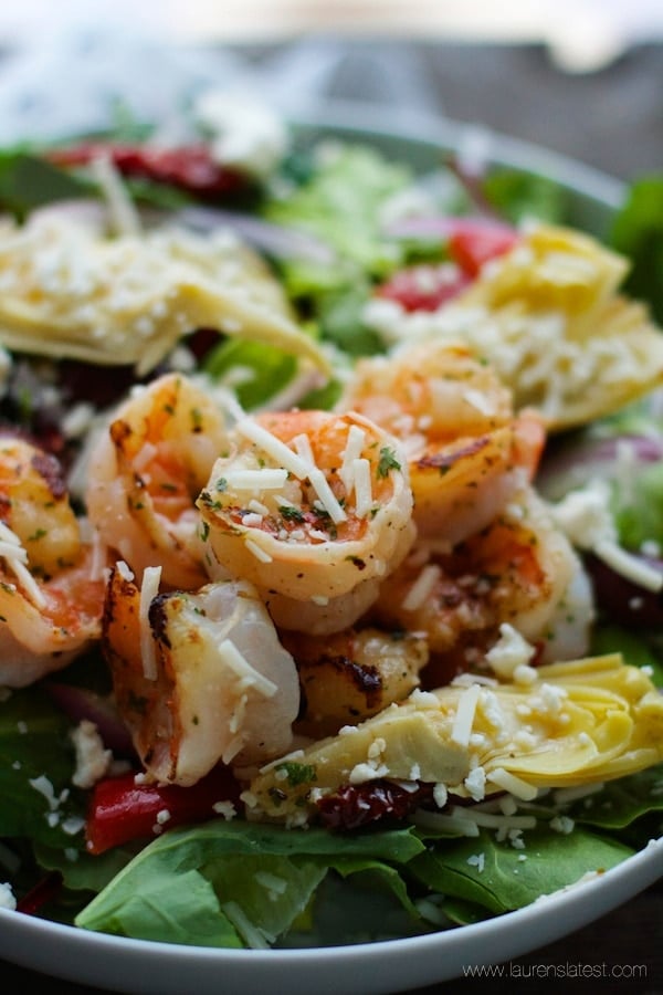 Antipasto Grilled Shrimp Salad