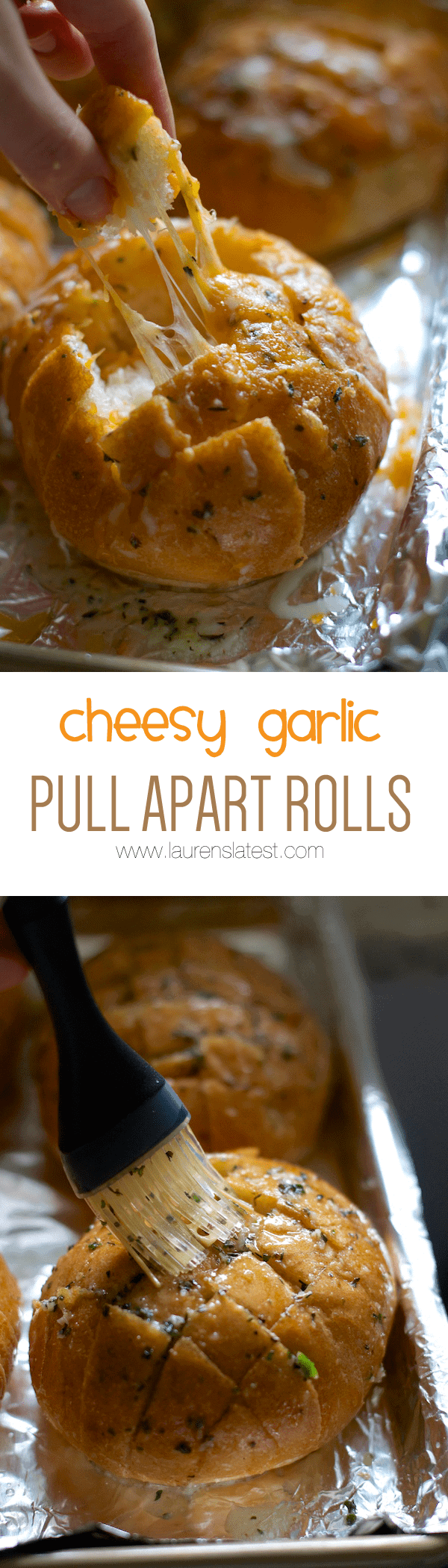 Cheesy Garlic Pull Apart Rolls