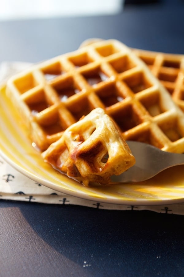 Waffles with syrup