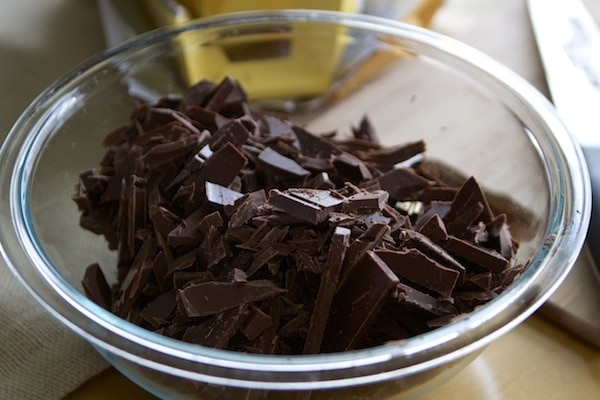 Chopped chocolate bars