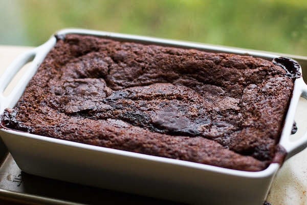 baked chocolate cobbler