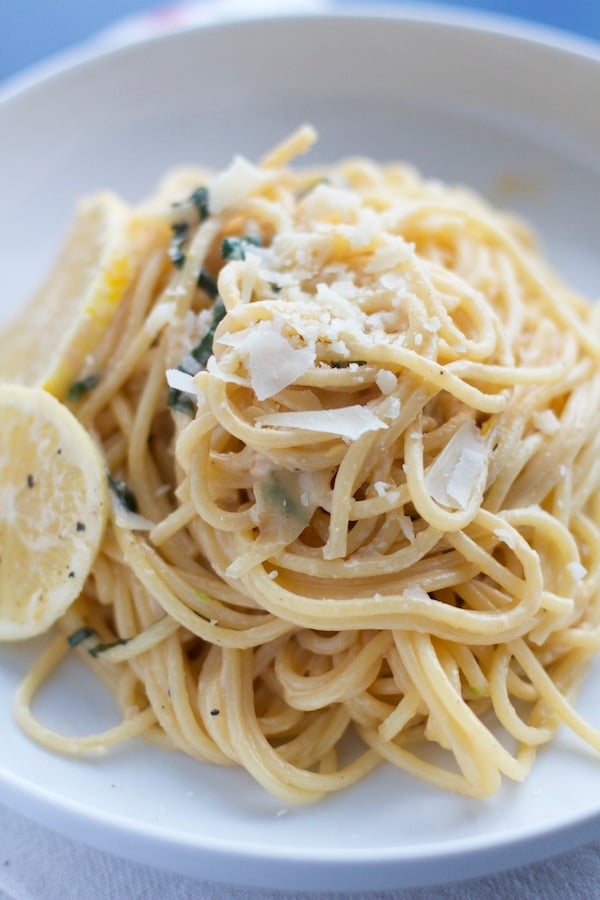 Lemon Basil Spaghetti