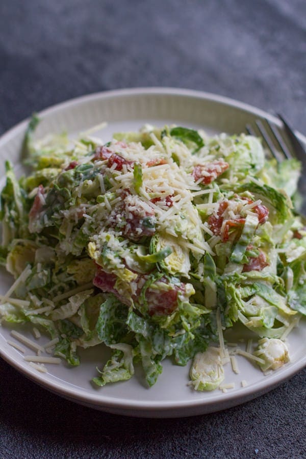 Brussels Sprouts Caesar Salad