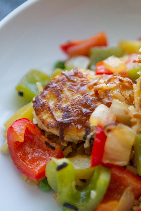 Coconut Chicken with Pineapple and Peppers