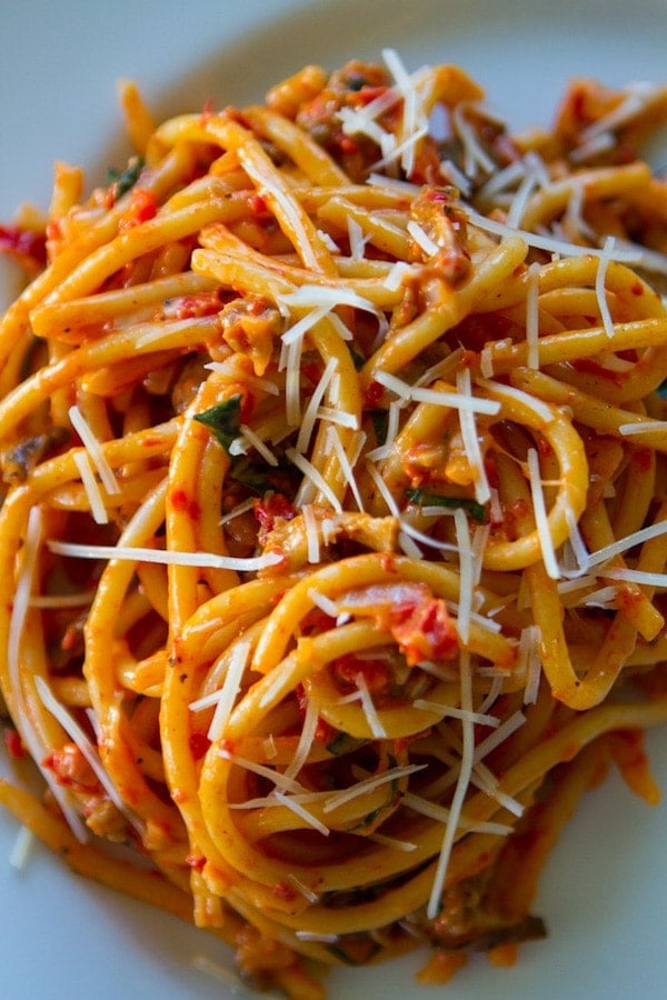 Sausage and Roasted Red Pepper Pasta