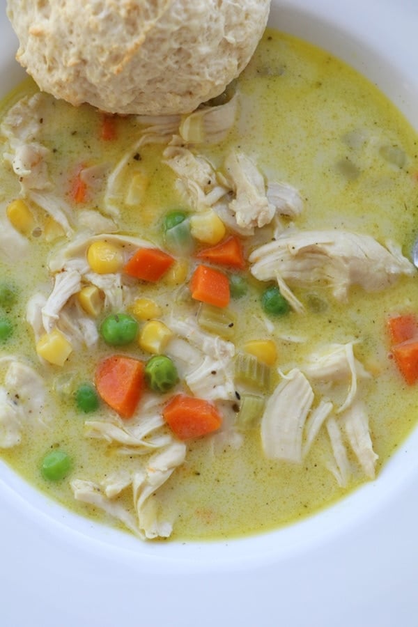 Healthy Chicken Pot Pie Soup