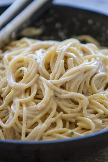Parmesan & Garlic Linguine Pasta - Lauren's Latest