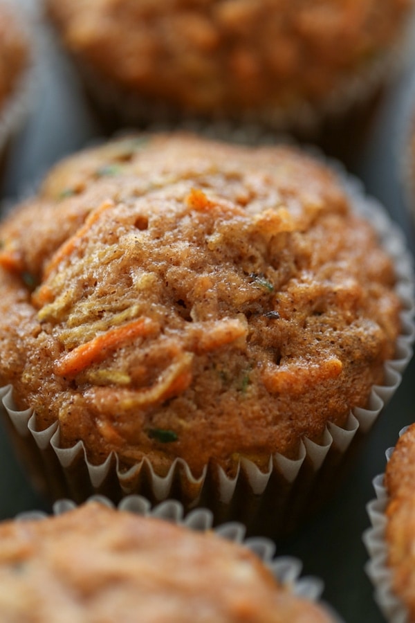 Morning Glory Muffins are a healthy, easy breakfast! Packed with veggies, you'll love having these on hand.