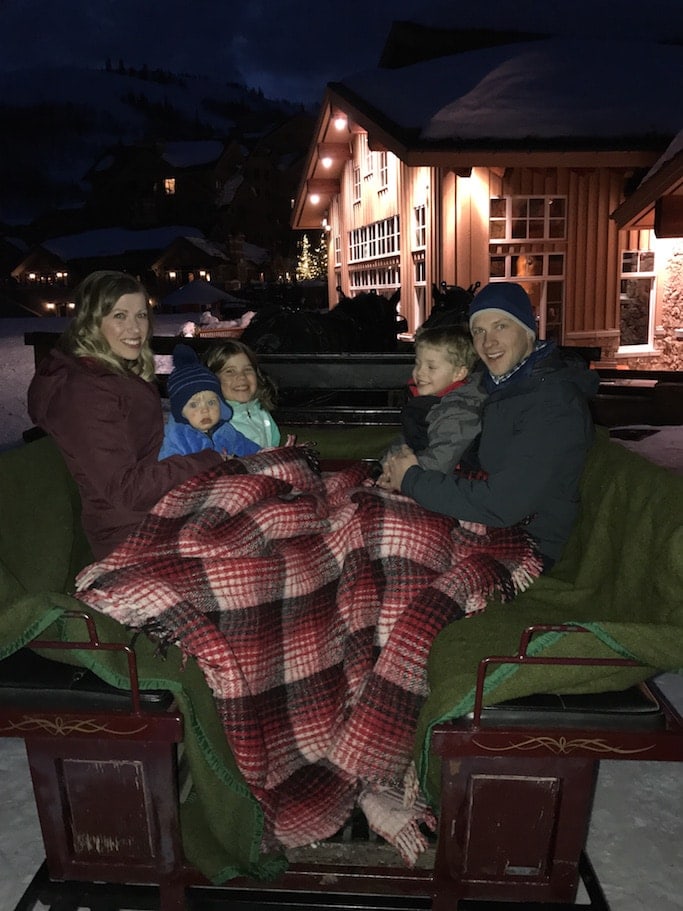 Brennan family in a carriage ride