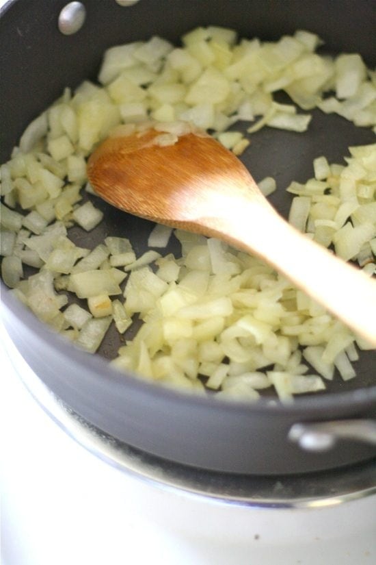 Onion in a pan