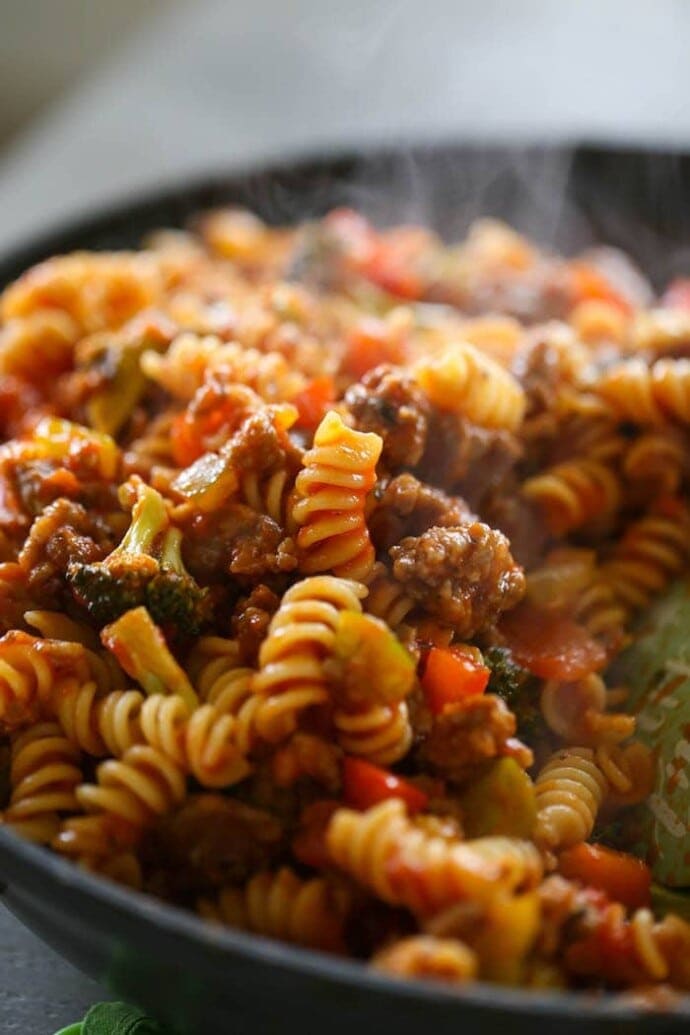 Italian Sausage Pasta with Peppers Lauren's Latest