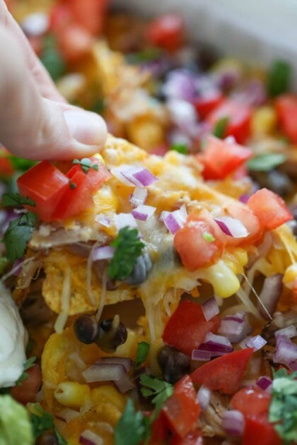 Loaded Pulled Pork Nachos Recipe - Lauren's Latest