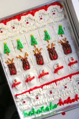 Decorated Christmas Sugar Cookie Bars