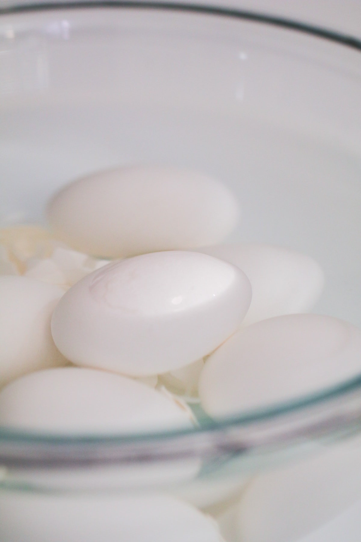eggs sitting in ice water
