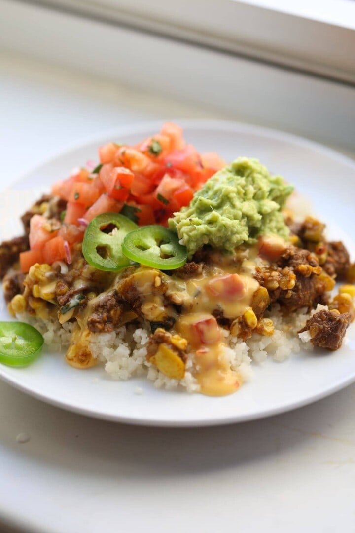 Low Carb Burrito Bowl Recipe - Lauren's Latest