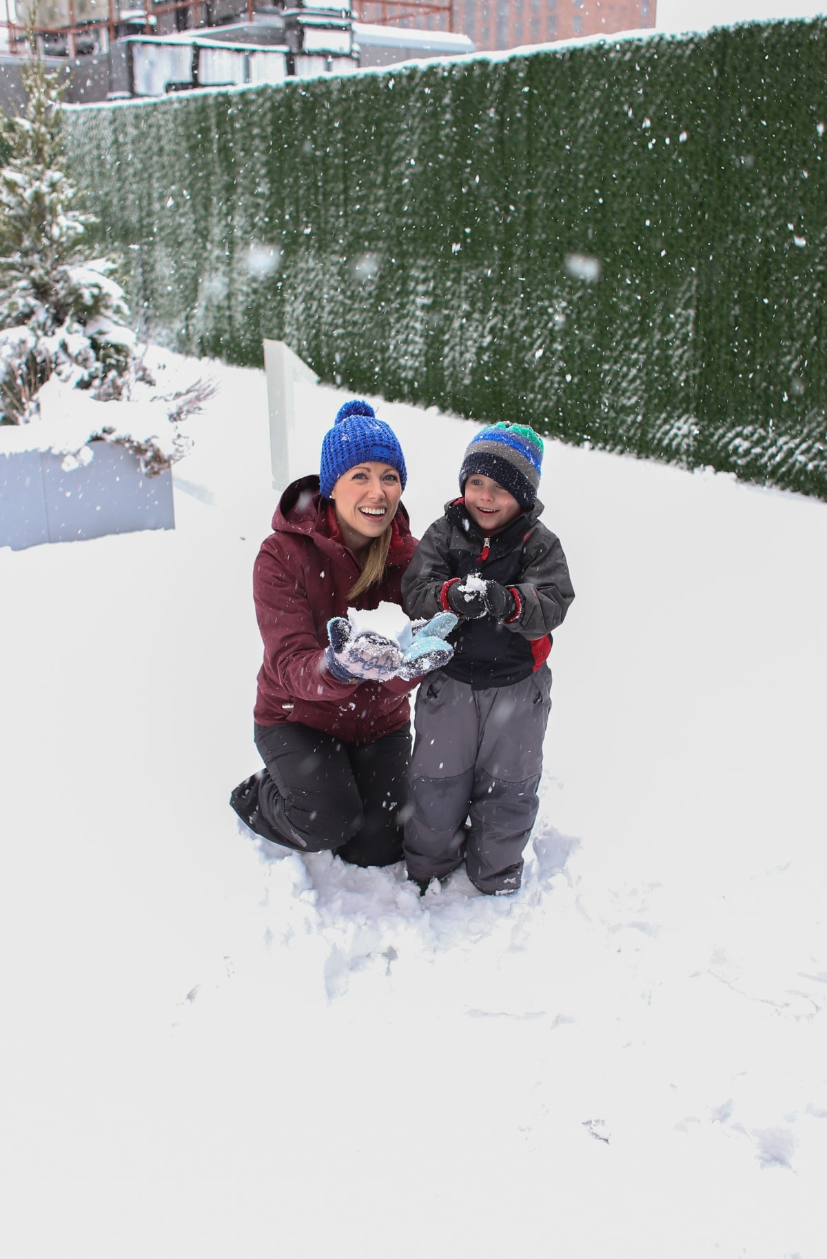 Lauren and Blake in the snow