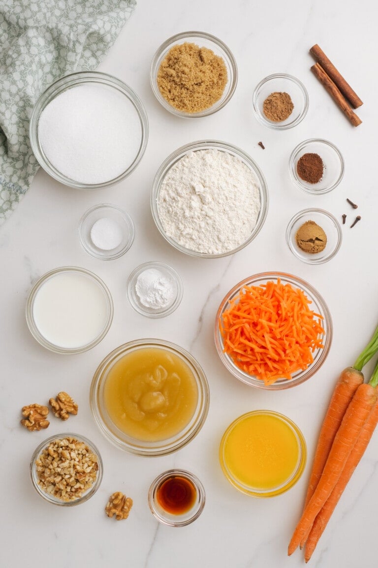 carrot cake cobbler ingredients